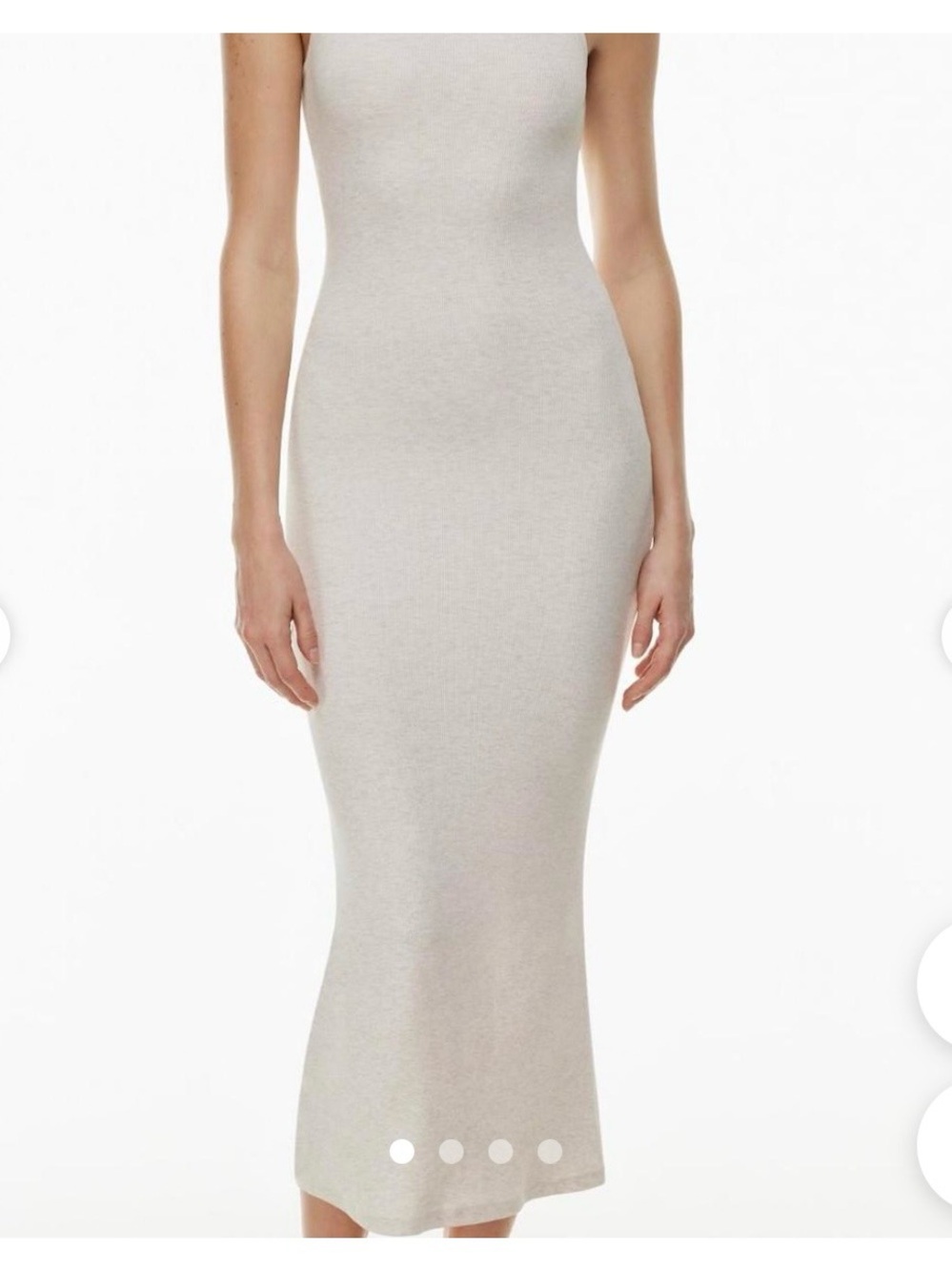 Aritzia Luxe Lounge Retreat Cami Dress Light Beige